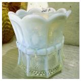 Northwood Regal White Opalescent Spooner