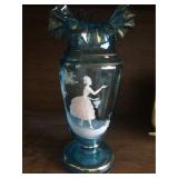 Mary Gregory Ruffle Top Vase