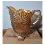 Beaded Shell Marigold Pitcher