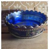 Northwood Peacock On The Fence Bowl