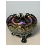 Northwood Beaded Cable Carnival Glass Ftd Base