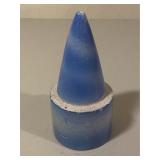 Blue & White Stoneware Graveside Urn