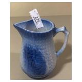 Blue & White Stoneware Pitcher