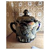 Northwood Carnival Glass Cracker Jar