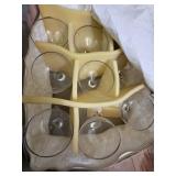 Nine Fostoria Stemmed Wine Glasses