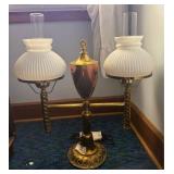 Antique Brass & Copper Student Lamp