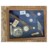 Huntingburg, IN Collectibles Shadow Box