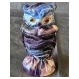 Vintage Imperial Amethyst Slag Owl Candy Dish