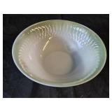 Vintage Federal Glass Moonglow Green Serving Bowl