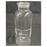 Vintage Clear Glass Apothecary Jar