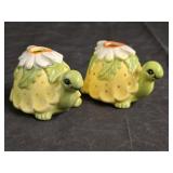 Pair of Vintage George Ceramic Turtle Candlesticks