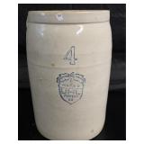 4 Gallon Uhl Stoneware Butter Churn