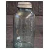 Vintage Aqua Blue No. 13 Ball Perfect Mason Jar