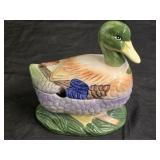 Ceramic Mallard Duck Soup Tureen