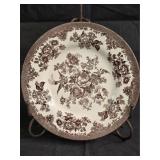 Royal Staffordshire Brown Transferware Salad Plate