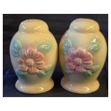 Vintage Hull Pottery Sunglow Salt & Pepper Shakers