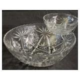 Vintage Anchor Hocking EAPG Chip & Dip Set