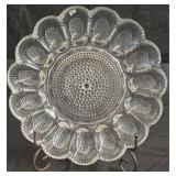 Indiana Glass Clear Hobnail Deviled Egg Plate