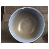 Vintage Blue Enamelware Mixing Bowl