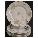 Set of 6 Jean Pouyat Limoges Dinner Plates