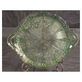 Vintage Jeannette Cherry Blossom Uranium Tray
