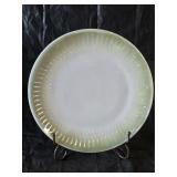 Vintage Federal Glass Moonglow Green Serving Plate