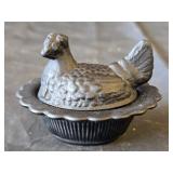 Mosser Satin Black Mini Hen on Nest