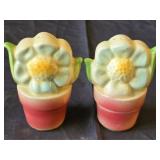 Vintage Shawnee Pottery Flower Pot Salt & Pepper
