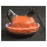 Rosso Westmoreland Color Cased Mini Hen on Nest