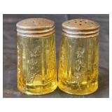 Vintage Federal Glass Salt & Pepper Shaker Set