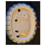 Vintage Sigma Tastesetter Ceramic Pig Jello Mold