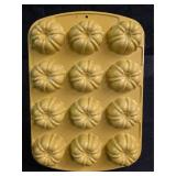Vintage Yellow Nordicware Bundt Fluted Muffin Pan
