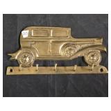 Vintage Brass Car Key Hanger