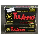 2 Boxes TUL Steel Cased 9mm Ammo