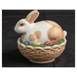 Mosser Hand Painted Bunny on Basket