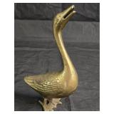 Vintage Brass Goose Figure Letter Holder