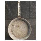 Antique Grey Enamelware Skillet