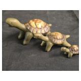 3 Vintage Miniature Ceramic Goebel Turtles