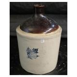 Western Stoneware Crock Whiskey Jug