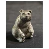 1988 Hudson Fine Pewter Bear Figurine
