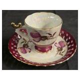 Vintage Lusterware Tea Cup & Saucer Set