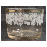 Vintage Bartlett Collins Glass Ice Bucket