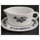 Vintage Pyrex Gravy Boat & Underplate
