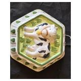 Vintage Cow Ceramic Jello Mold