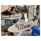 'Gone Fishing' Sign