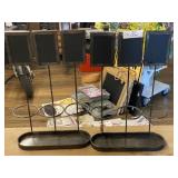 Pair of Metal Wine Bottle Holders