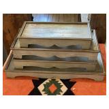 Lot of 4 Galvanized Metal Pedestals / Stands