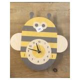 Wood Craft Bee Wall Clock