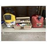 Tackle Box, Minnow Bucket & Gas Can