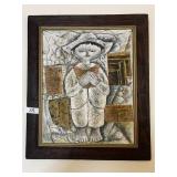 Framed Mixed Media Piece